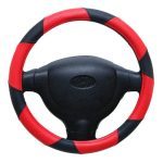 Kavach Car Steering Wheel red and Black