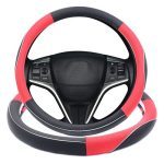 Kavach Sporty Design Car Steering Wheel Cover Black and Red