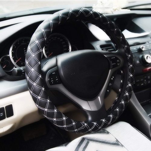 Kavach Classy Design Black Steering Cover For Car