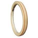 Kavach Classy Design Steering Cover for Car Beige and Tan