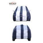 White & Blue Front Back Car Body Cover