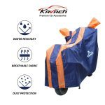 Orange and Blue Bike Cover Features
