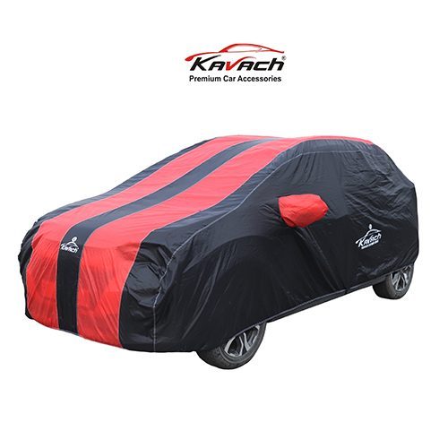 Red & Black Dustproof car Cover