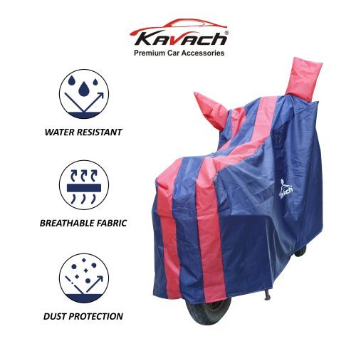 Red and Blue Bike Cover Features