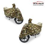 Military Print Bike Cover from Front and Back
