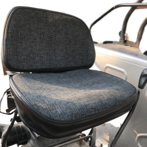 Super Deluxe Tractor Seat Cover Grey and Black