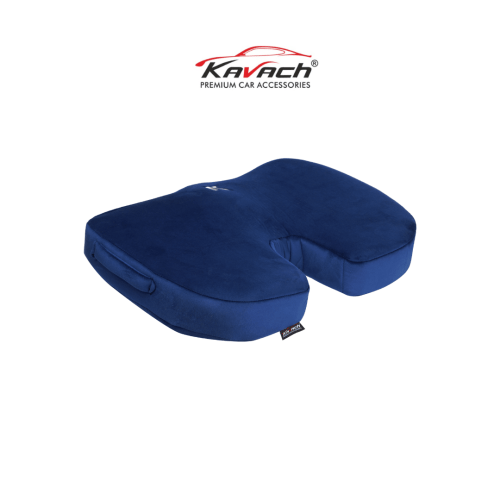 Kavach Premium Memory Foam Coccyx Seat Comfort (Set Of 1) Royal Blue