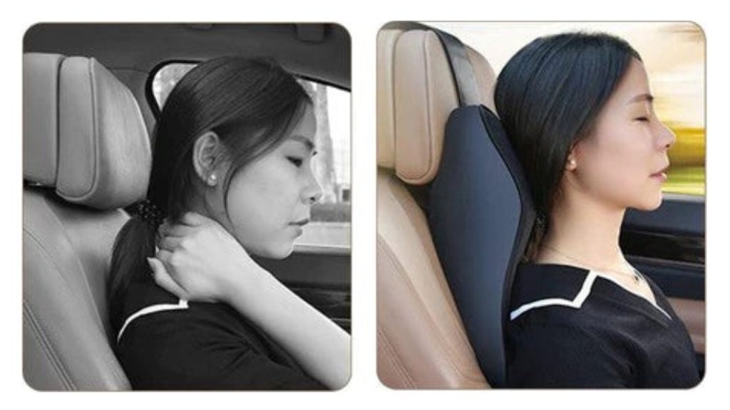 Before and after effects of Car Neck Rest Pillow